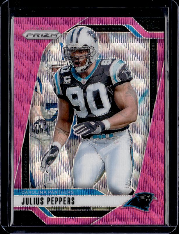 Julius Peppers 2024 Prizm #43 Pink Wave RAW