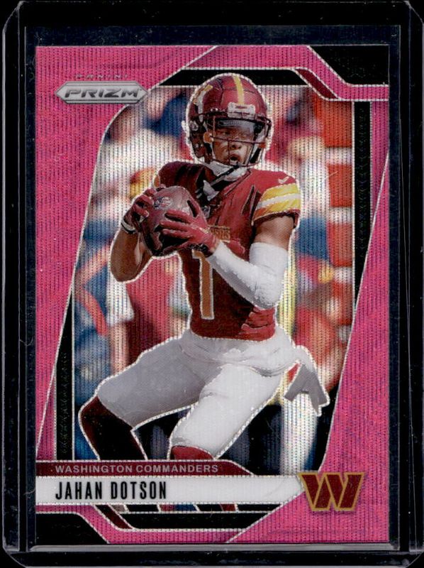 Jahan Dotson 2024 Prizm #290 Pink Wave RAW