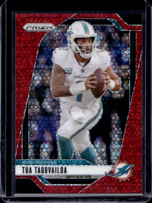 Tua Tagovailoa 2024 Prizm #175 No Huddle Red /75 RAW