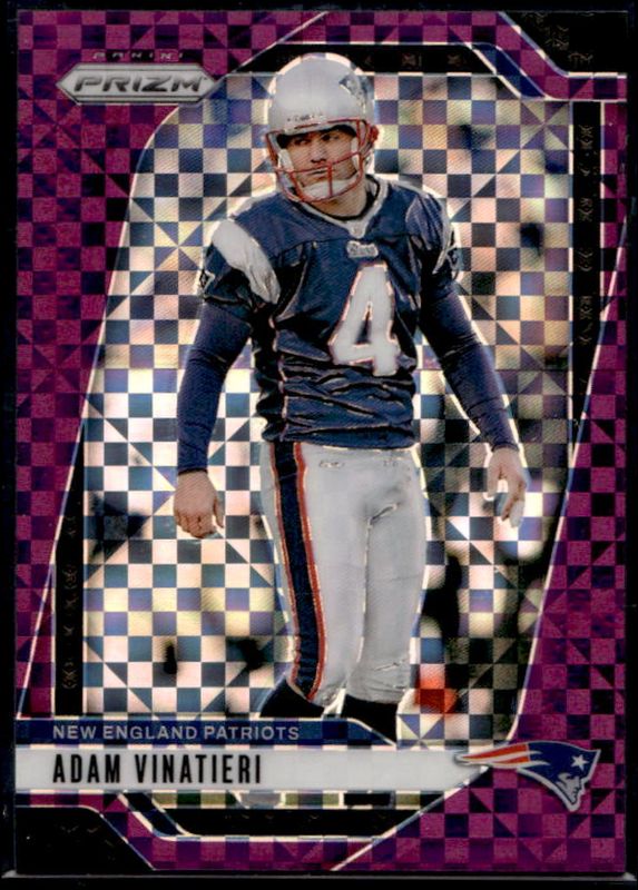Adam Vinatieri 2024 Prizm #199 Purple Power /49 RAW