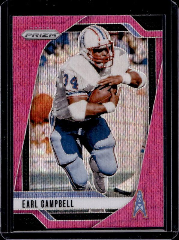 Earl Campbell 2024 Prizm #297 Pink Wave RAW