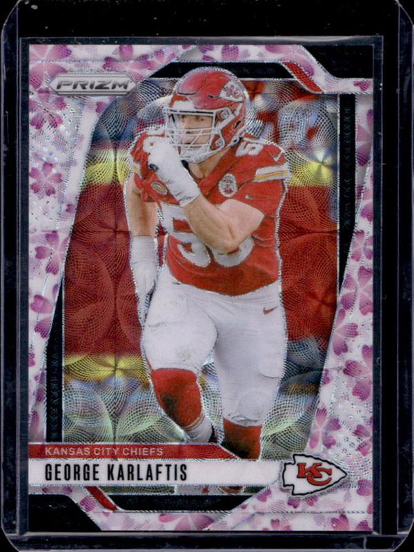 George Karlaftis 2024 Prizm #142 Choice Cherry Blossom /15 RAW