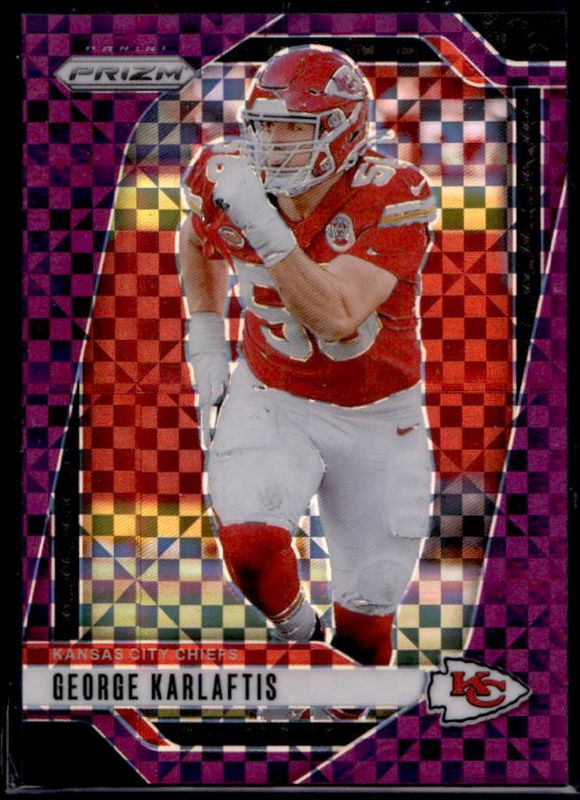 George Karlaftis 2024 Prizm #142 Purple Power /49 RAW