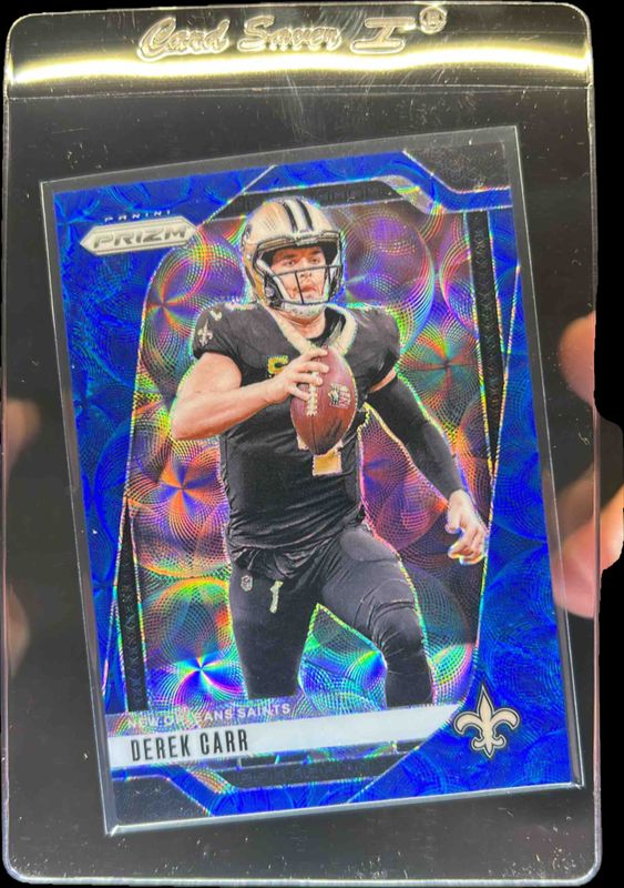Derek Carr 2024 Prizm #203 Choice Blue /14 RAW