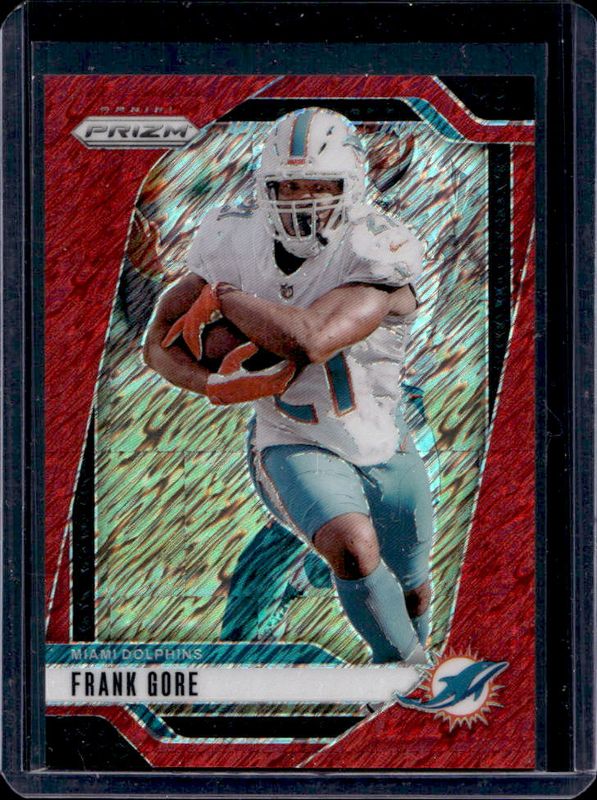 Frank Gore 2024 Prizm #184 Red Shimmer /35 RAW