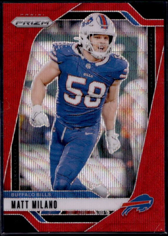 Matt Milano 2024 Prizm #33 Red Wave /149 RAW