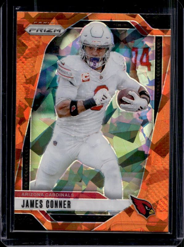 James Conner 2024 Prizm #2 Orange Ice RAW