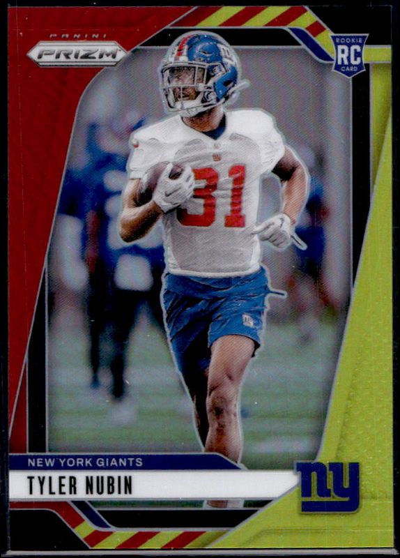 Tyler Nubin 2024 Prizm #395 Red & Yellow /44 Rookie RAW