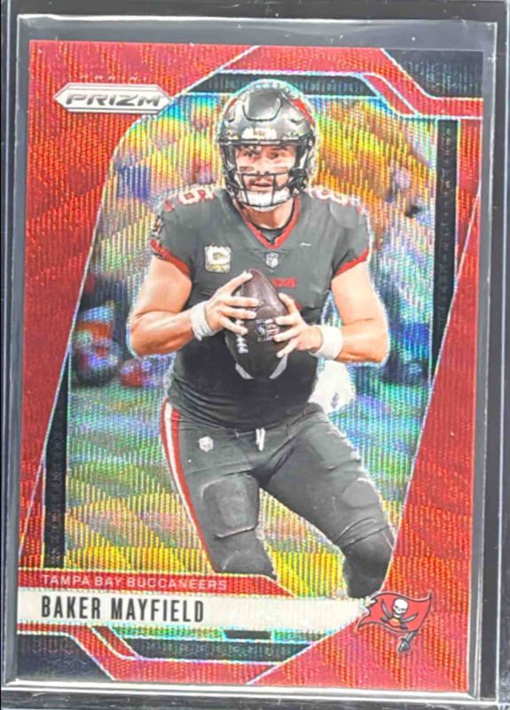 Baker Mayfield 2024 Prizm #268 Red Wave /149 RAW