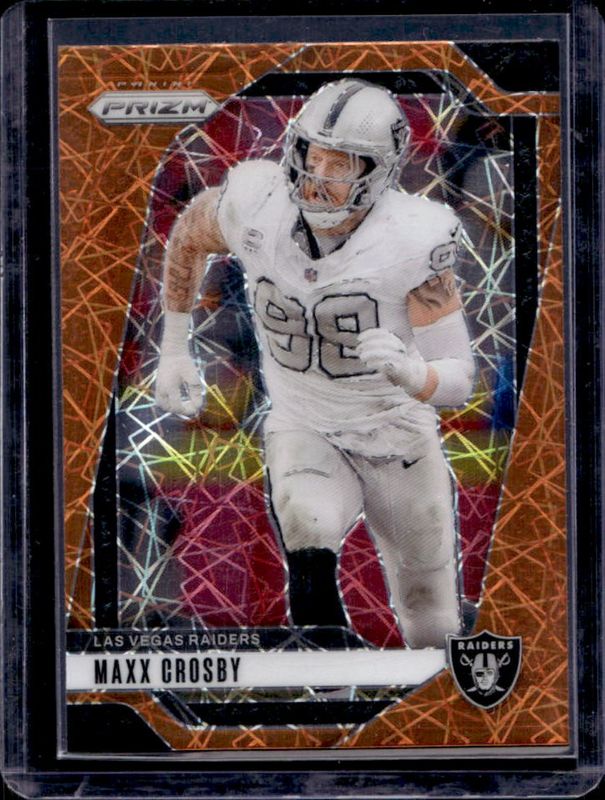 Maxx Crosby 2024 Prizm #152 Lazer RAW