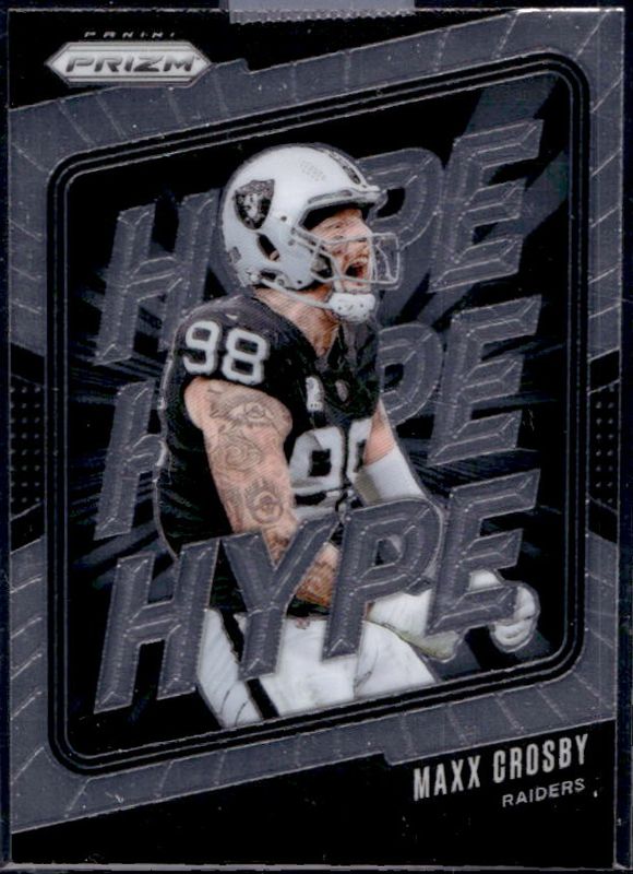 Maxx Crosby 2024 Prizm #9 Hype RAW
