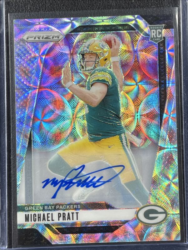 Michael Pratt 2024 Prizm #379 Base Autographs - Choice /100 Rookie RAW