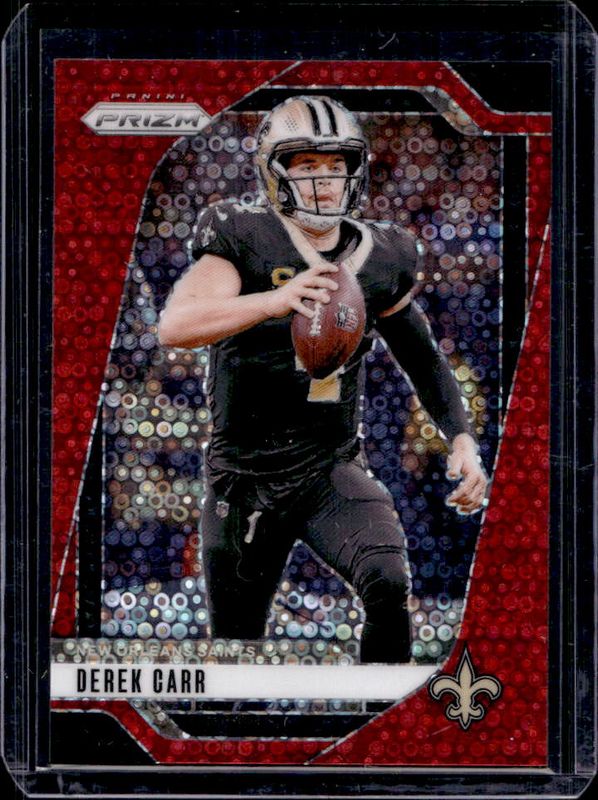 Derek Carr 2024 Prizm #203 No Huddle Red /75 RAW