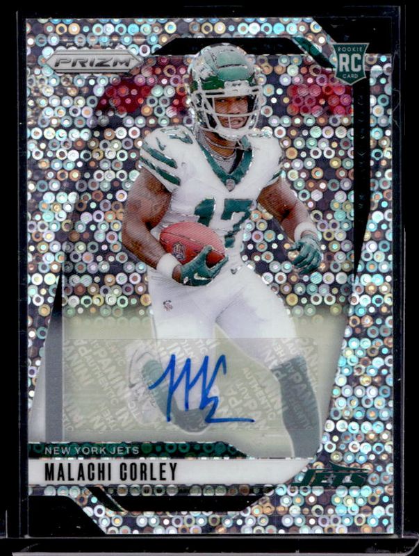 Malachi Corley 2024 Prizm #369 Base Autographs - No Huddle Rookie RAW