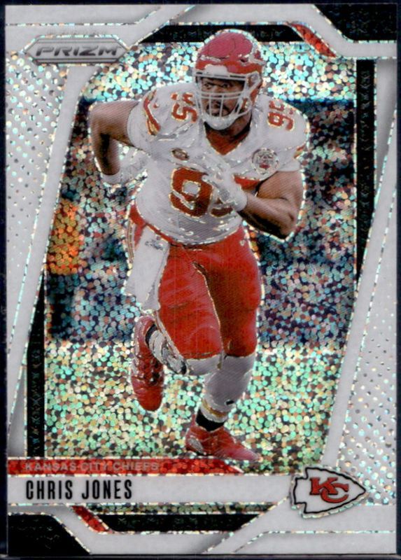 Chris Jones 2024 Prizm #143 White Sparkle /(SSP) RAW