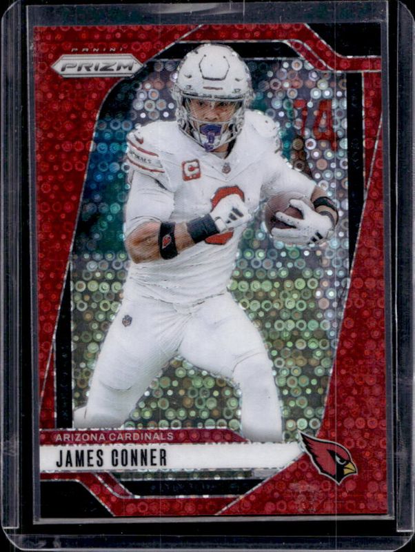 James Conner 2024 Prizm #2 No Huddle Red /75 RAW