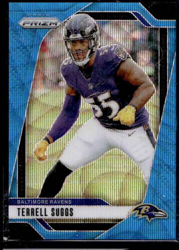 Terrell Suggs 2024 Prizm #26 Blue Wave /230 RAW
