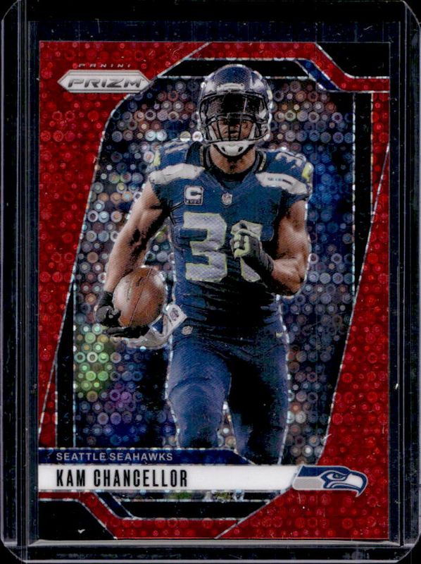 Kam Chancellor 2024 Prizm #266 No Huddle Red /75 RAW