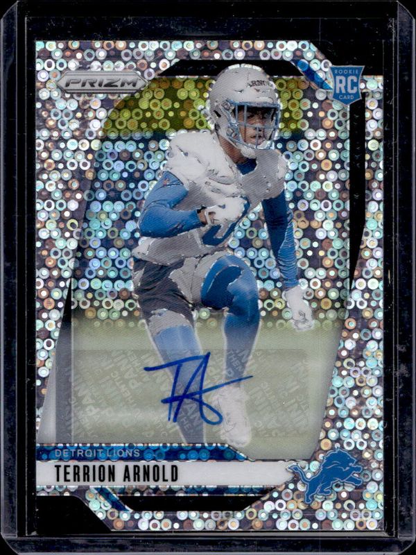 Terrion Arnold 2024 Prizm #389 Base Autographs - No Huddle Rookie RAW