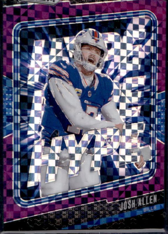 Josh Allen 2024 Prizm #13 Hype - Purple Power /49 RAW