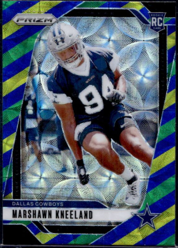 Marshawn Kneeland 2024 Prizm #373 Choice Blue Yellow Green Rookie RAW