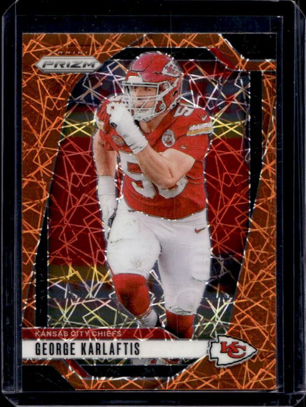 George Karlaftis 2024 Prizm #142 Lazer RAW