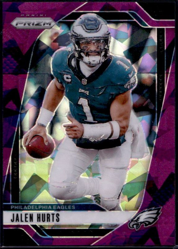 Jalen Hurts 2024 Prizm #231 Purple Ice /225 RAW