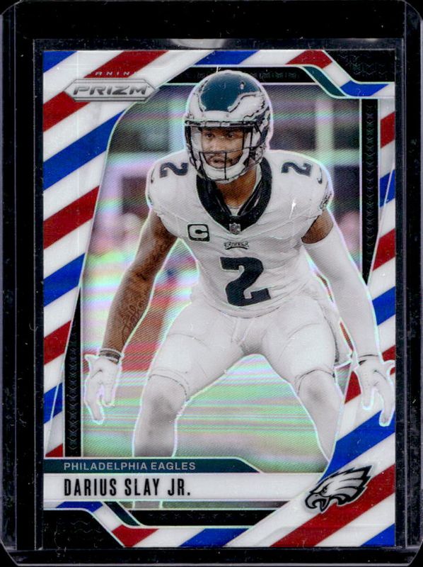 Darius Slay 2024 Prizm #235 Red White Blue RAW