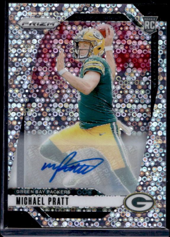 Michael Pratt 2024 Prizm #379 Base Autographs - No Huddle Rookie RAW