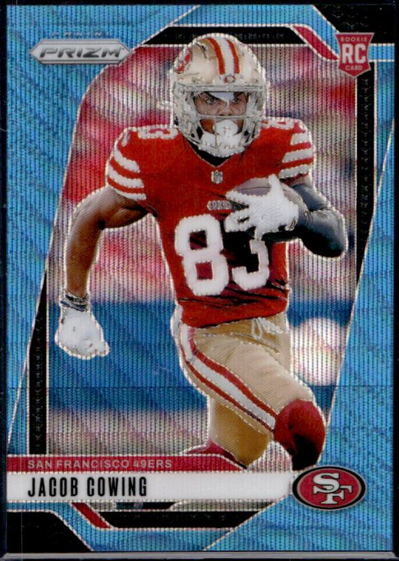 Jacob Cowing 2024 Prizm #335 Blue Wave /230 Rookie RAW