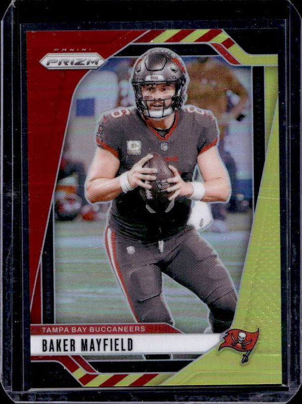 Baker Mayfield 2024 Prizm #268 Red & Yellow /44 RAW