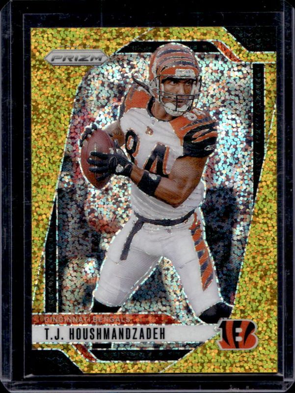 TJ Houshmandzadeh 2024 Prizm #63 Gold Sparkle /24 RAW