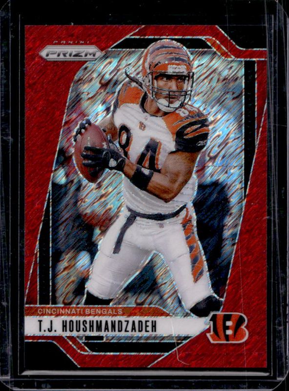 TJ Houshmandzadeh 2024 Prizm #63 Red Shimmer /35 RAW
