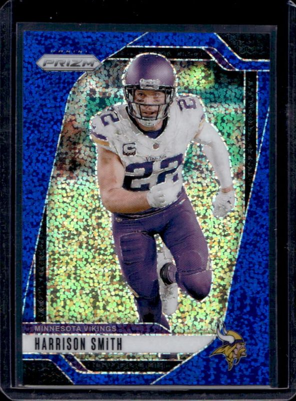 Harrison Smith 2024 Prizm #190 Blue Sparkle /96 RAW