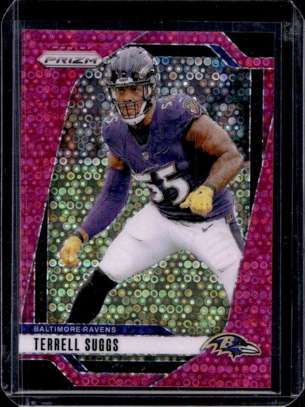 Terrell Suggs 2024 Prizm #26 No Huddle Pink /25 RAW