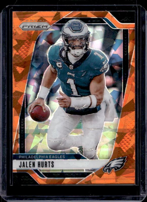 Jalen Hurts 2024 Prizm #231 Orange Ice RAW
