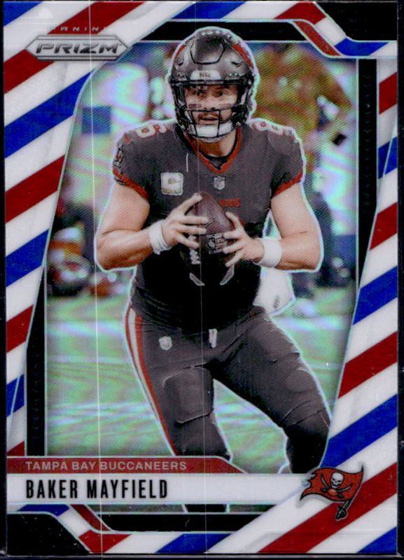 Baker Mayfield 2024 Prizm #268 Red White Blue RAW