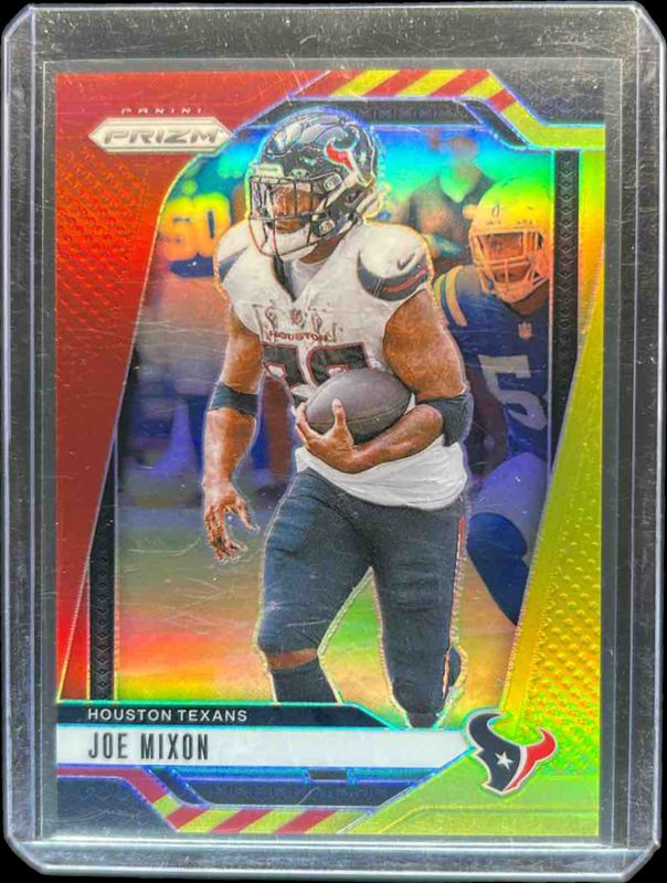 Joe Mixon 2024 Prizm #112 Red & Yellow /44 RAW