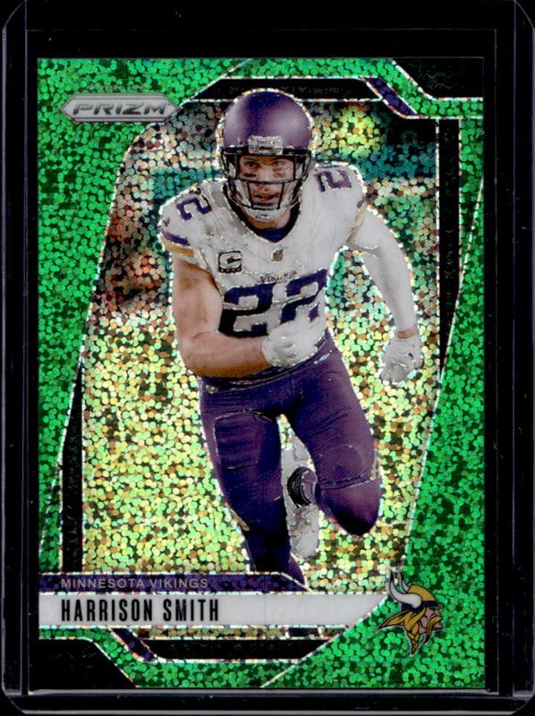 Harrison Smith 2024 Prizm #190 Green Sparkle /8 RAW