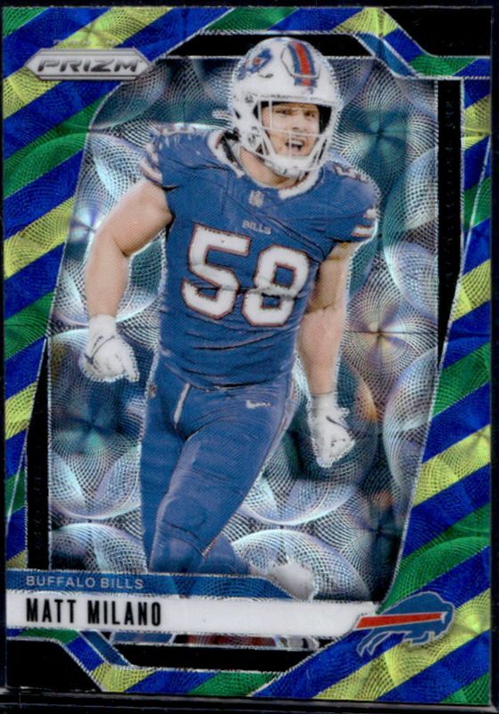 Matt Milano 2024 Prizm #33 Choice Blue Yellow Green RAW