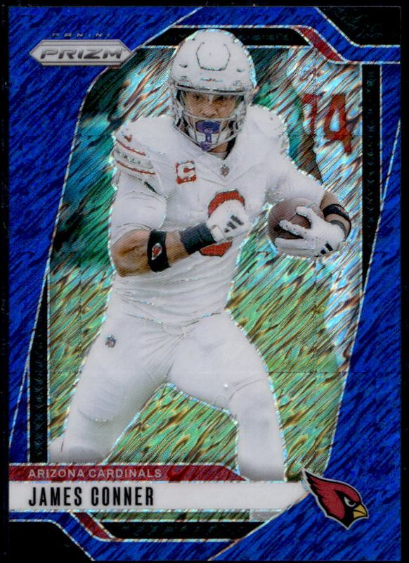 James Conner 2024 Prizm #2 Blue Shimmer /25 RAW