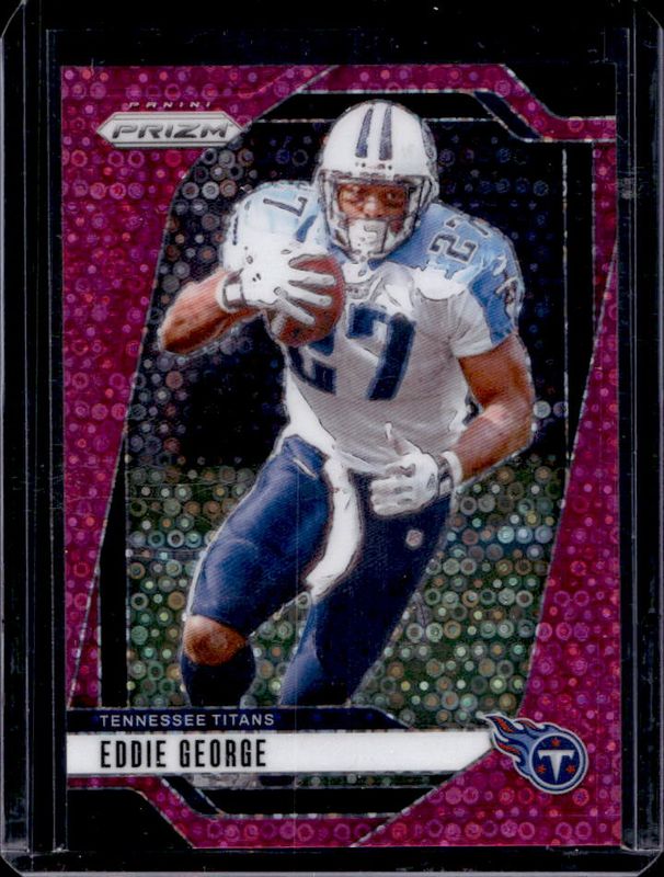 Eddie George 2024 Prizm #285 No Huddle Pink /25 RAW