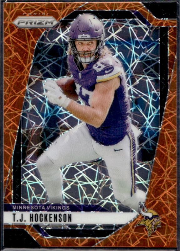 TJ Hockenson 2024 Prizm #188 Lazer RAW