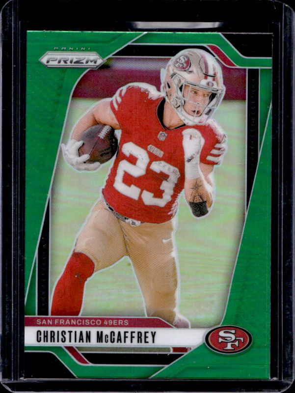 Christian McCaffrey 2024 Prizm #250 Green RAW