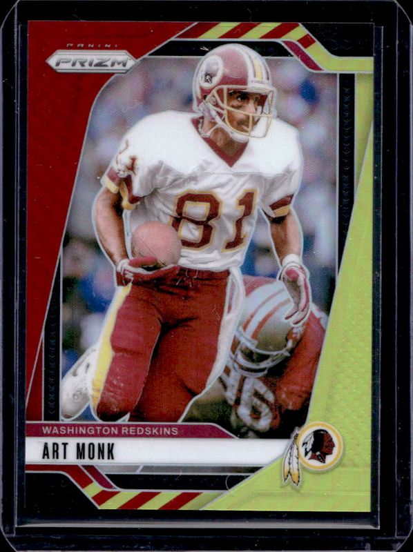 Art Monk 2024 Prizm #294 Red & Yellow /44 RAW