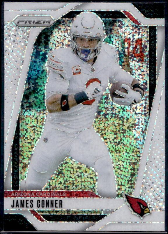 James Conner 2024 Prizm #2 White Sparkle /(SSP) RAW