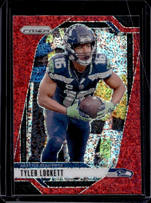 Tyler Lockett 2024 Prizm #262 Red Sparkle /(SSP) RAW
