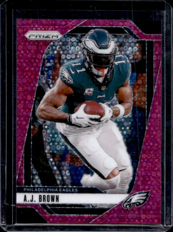 AJ Brown 2024 Prizm #233 No Huddle Pink /25 RAW