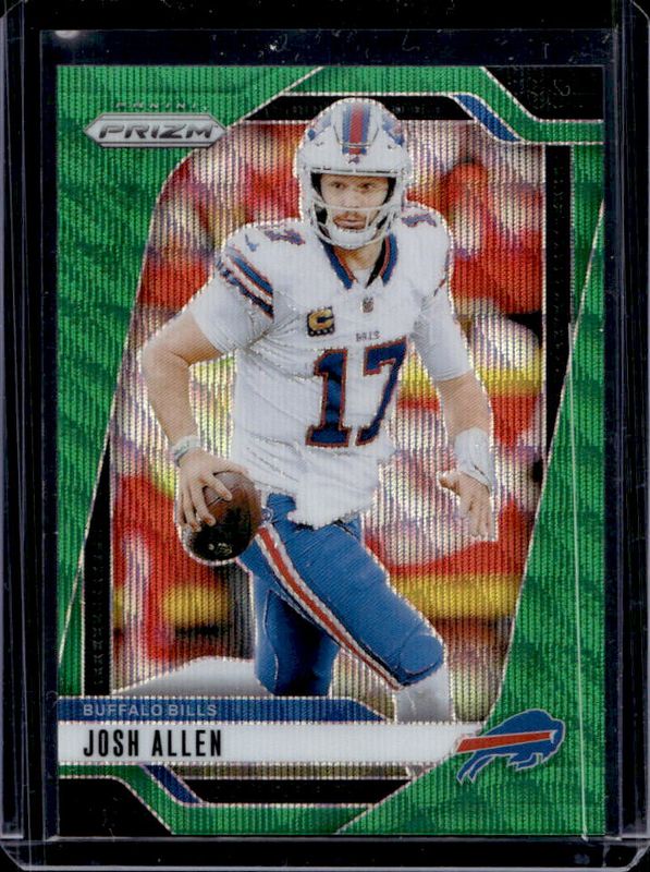 Josh Allen 2024 Prizm #28 Green Wave RAW