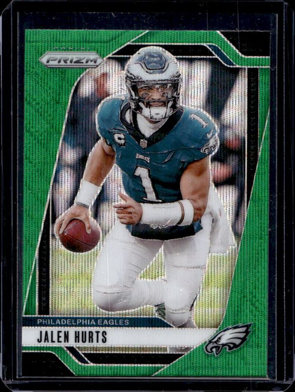 Jalen Hurts 2024 Prizm #231 Green Wave RAW